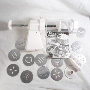 Sunbeam Cookie Press Gun And Discs Decorating Set